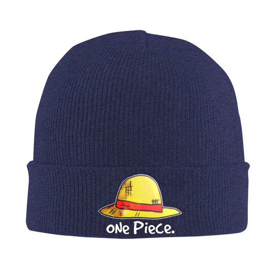 Gorro de One Piece - Bordado con vuelta en azul marino