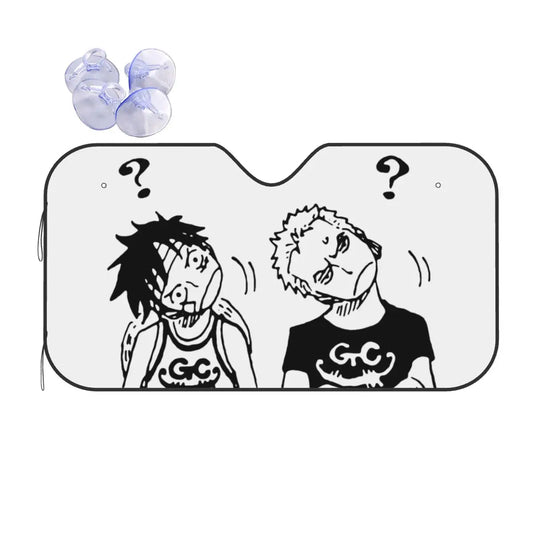 Parasol de coche de One Piece - Retrato de Trafalgar Law (ventana lateral)