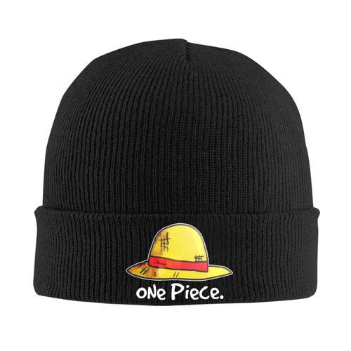 Gorro de One Piece con puños bordados en negro