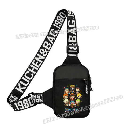 Borsa a tracolla monoblocco – Cappello di paglia Chibi nero