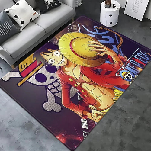 Tapis One Piece - Portrait Monkey D. Luffy (Action Pose)