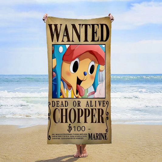 Asciugamano da spiaggia intero - Wanted Chopper (Nuovo Mondo)