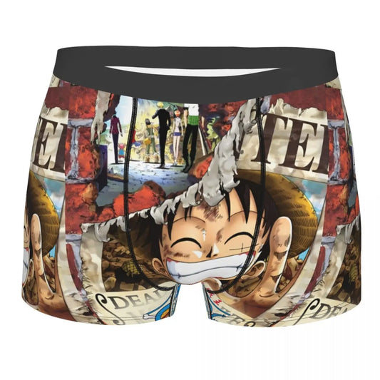 Boxer - Luffy y Shanks Sepia