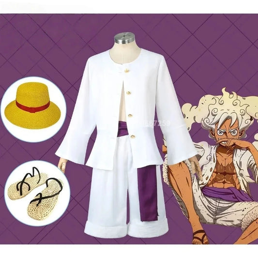 Costume cosplay di One Piece - Abito classico di Monkey D. Luffy